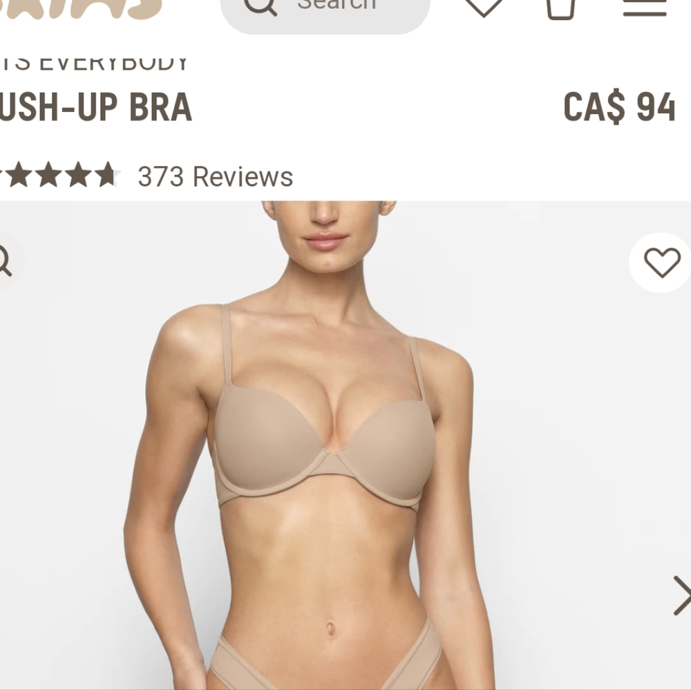 SKIMS FITS EVERYBODY PUSH UP 34A - Picture 2 of 3